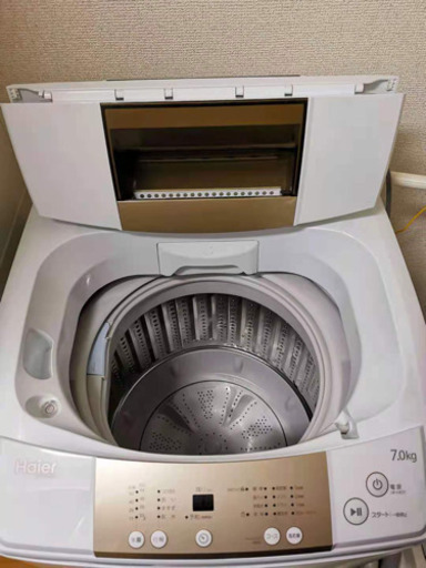 2017製 ハイアール(Haier) 洗濯機 7.0kg【全体的にきれい】