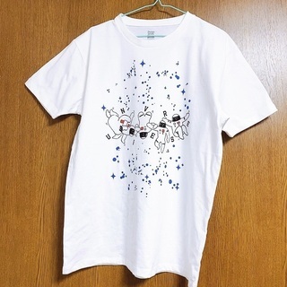 【メンズM】グラニフ　宇宙　白　Tシャツ
