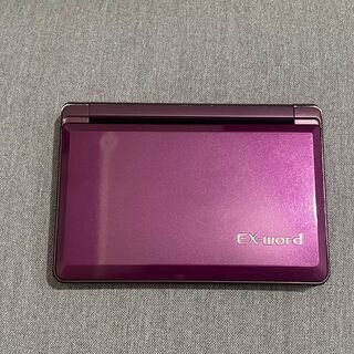 【中古】CASIO 電子辞書 XD-SF6200 EX-word 紫色