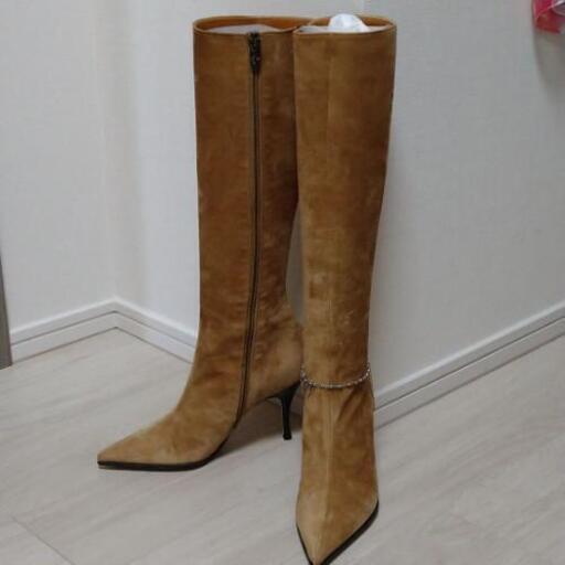 値下げしました。新品未使用☆銀座かねまつ☆ロングブーツ/23cm
