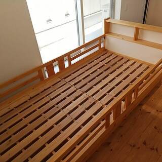 木製 シングルベッド ニトリ製