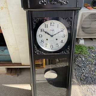 【ネット決済】※Meiji時計製　古い掛け時計　古時計　振り子時計
