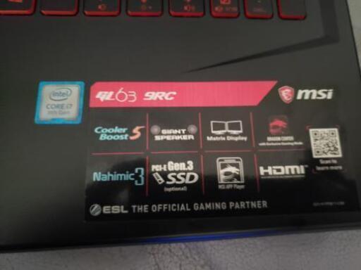 ゲーミングノートパソコン 重負荷PCゲーム プレイ可能！】 MSI Windows