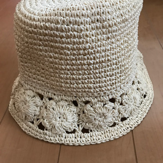 クロッシェ型　帽子　カギ編み