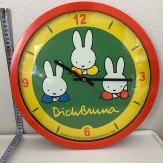 【ネット決済】【購入者決定】ミッフィー　壁掛け時計　約35cm
