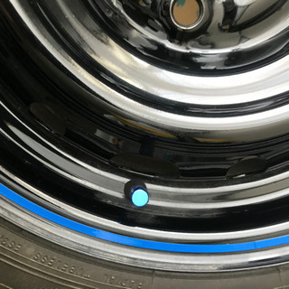 値下げしましたので早めによろしくお願いします。165/55R14 6J +45 ４本　軽カスタムカー ちょい引っ張り！　鉄チン スチール デイトナ風　ラパン　履いて居ました。