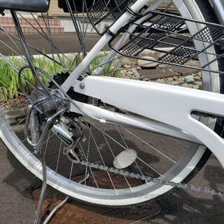 【美品】サイクルあさひ　ママチャリ　26インチ　自転車　白