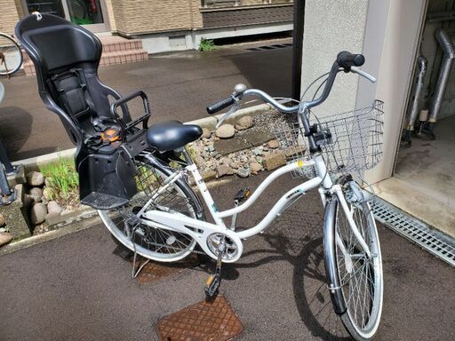 【美品】サイクルあさひ　ママチャリ　26インチ　自転車　白