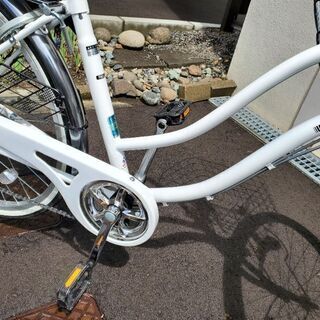 【美品】サイクルあさひ　ママチャリ　26インチ　自転車　白