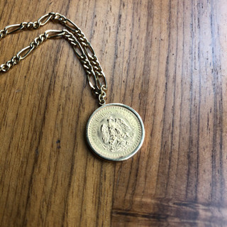 ヴィンテージ コインネックレス　k21/k18 ブレスレット　ゴールド