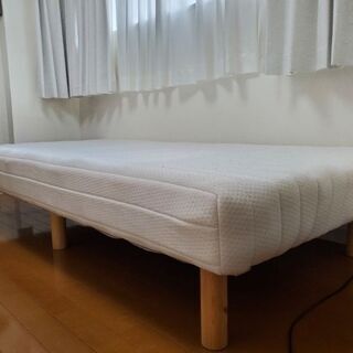 【ネット決済】[5/9まで]ニトリ脚付きボンネルコイルシングルベッド