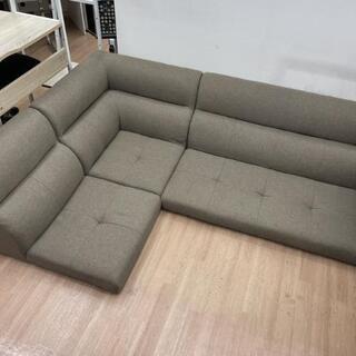 ローソファ 3人掛け L字 こたつ併用可 ブラウン YCS150006BR 定価21780円