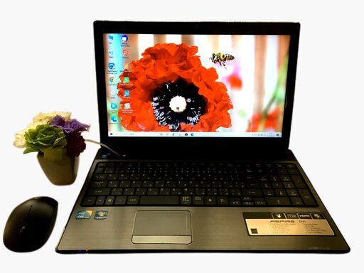 美品！ 新品SSD256GB/メモリ4GB/COREi5/WPS Office/カメラ内蔵/Windows10/DVDマルチ/無線マウス/ACER ASPIRE　5741