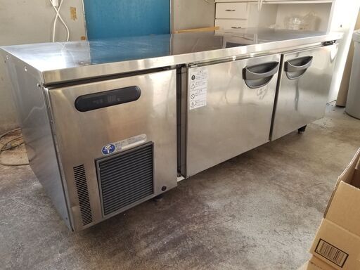 フクシマ 福島工業 業務用 台下冷蔵庫 コールドテーブル 2ドア 低床タイプ TNC-50RM-F