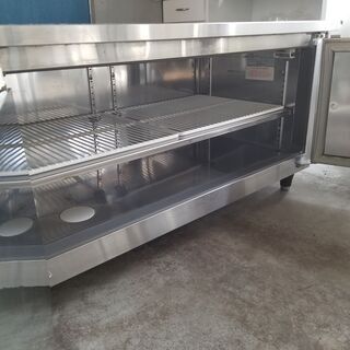 フクシマ 福島工業 業務用 台下冷蔵庫 コールドテーブル 2ドア 低床