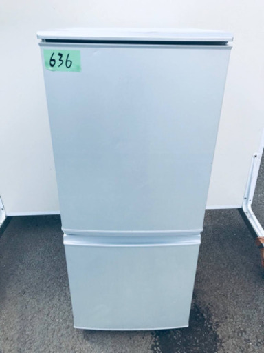 636番シャープ✨ノンフロン冷凍冷蔵庫✨SJ-14T-S‼️