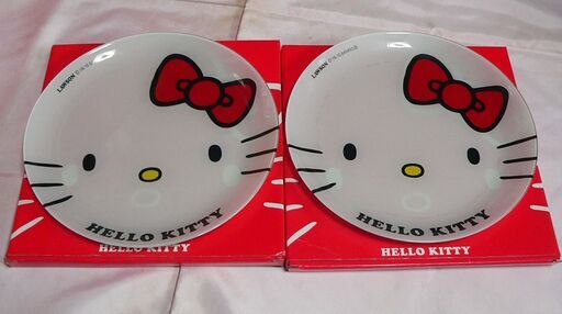 キティちゃんのお皿 2枚 ハローキティガラスパーティープレート さっきー 東海大学前の生活雑貨の中古あげます 譲ります ジモティーで不用品の処分