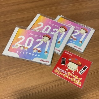 新品❗️ドコモダケ　4点セット　ケータイクリーナー　2021年卓...