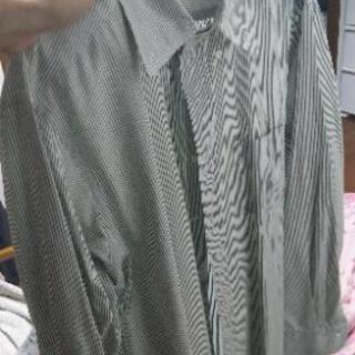 緑ストライプシャツ(Maker's Shirt鎌倉)
