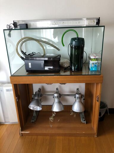 【バラ売り不可】水槽セット　900　ろ過器　ヴォステル　LEDライト