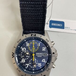 ☆逆処分値下げOK!輸入セイコーミリタリー欧米モデルSEIKOクロノグラフ 