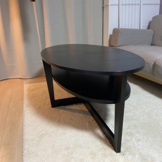 【無料】ローテーブル　コーヒーテーブル　黒/ブラック