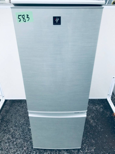 ①583番 シャープ✨ノンフロン冷凍冷蔵庫✨SJ-PD17X-N‼️