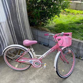 自転車　女の子　ピンク　無料
