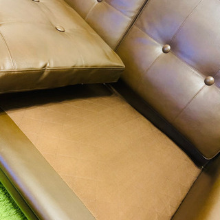 3人掛けレザーソファー(北欧家具)
