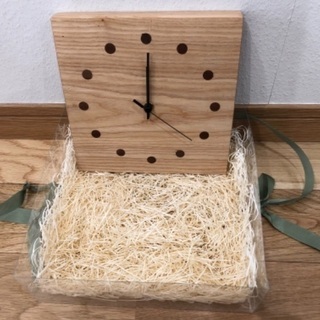 注文住宅建築資材の壁掛け時計(未使用)