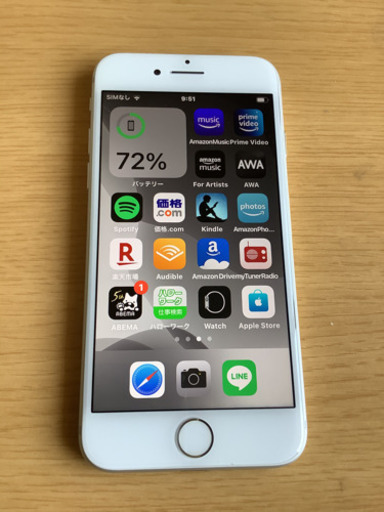 美品　apple iphone7 docomo版　シルバー　32GB