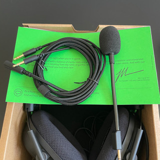 Razer ブラックシャークV2 ゲーミングヘッドセット USBサウンドカード付き