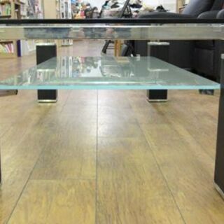 ガラス センターテーブル 幅140×奥80×高41cm リビング ローテーブル 家具 居間 札幌 厚別店 ガラス センターテーブル 幅140×奥80×高41cm リビング ローテーブル