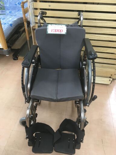 【お買得品】NAiS モジュラー車いす flexy(フレキシー) ：自走式：グレー