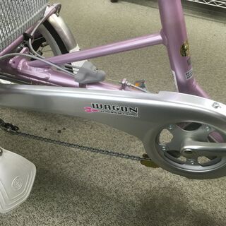 買い物向け自転車】ブリヂストンワゴン 18インチ：M.ブランLピンク