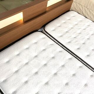 札幌近郊　送料無料　2018年製　ニトリ/Nスリープ　引き出し付/高級モダン/クイーンベッド