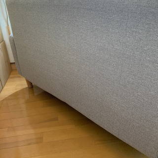 ※0円出品に変更しました【美品】2人掛けソファ　グレー