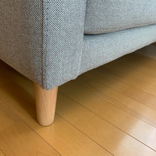 ※0円出品に変更しました【美品】2人掛けソファ　グレー