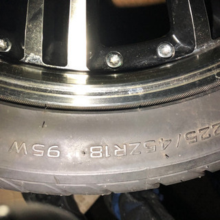 ホイール 18×7J ＋38  5穴 114.3 225/45-18 4本