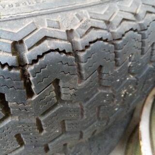 空冷VW 5穴スチールホイール＆メッキキャップ 4個　ミシュランタイヤ2本おまけ