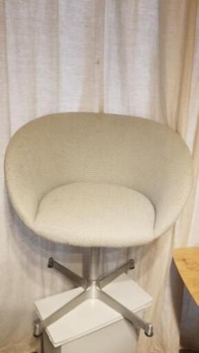 モモナチュラル momo natural カフェチェア 椅子 回転式 チェア グレー