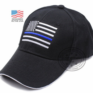 【希少】アメリカ警察の帽子　Thin Blue Line フリーサイズ