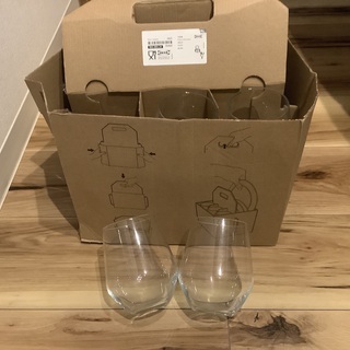 IKEA ステム無しワイングラス10個セット