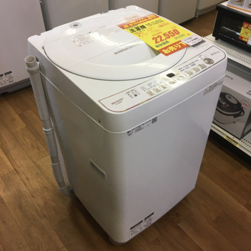 S140☆6ヶ月保証☆6.0K洗濯機☆SHARP ES-G60TC 2018年製 動作確認済 