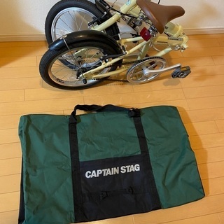 ミニベロ　CAPTAIN STAG（ラテ）