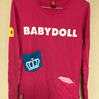 BABY DOLL ロングTシャツ　ロンT ピンク