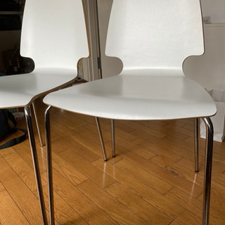 【ネット決済】IKEA椅子　白　2脚