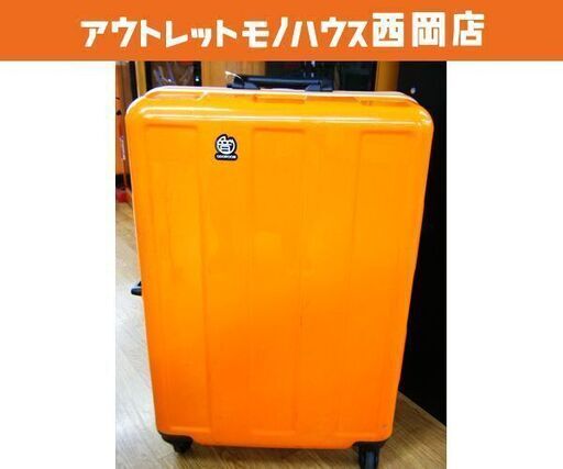 キャリーケース スーツケース オレンジ PLUS ONE 66L TSAロック 高さ65cm 幅43cm マチ27cm カギ２本付き 旅行バッグ トラベル かばん トランク 西岡店