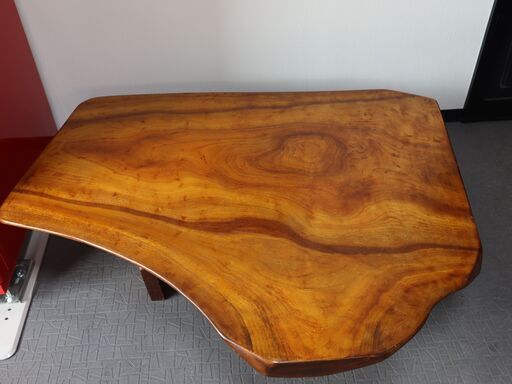 美品☆　天然木　テーブル　座卓　一枚板