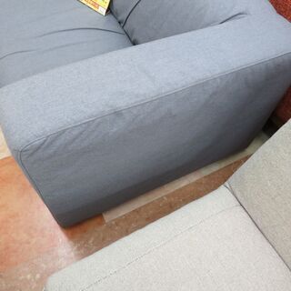 引取限定】ソファー グレー 2～3人掛け【小倉南区葛原東】